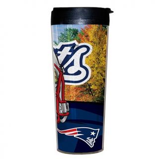 New England Patriots NFL Travel Mugs with Lids   Set of 2