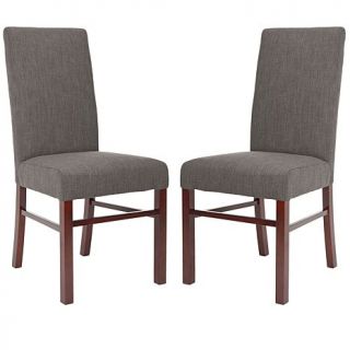 Safavieh Set of 2 Classic Side Chairs   Charcoal
