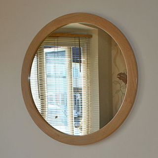 the big round oak mirror by wood paper scissors