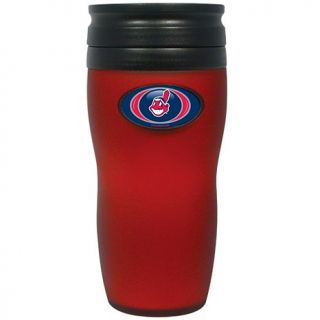 16 oz. Soft Touch Travel Tumbler with Team Logo   Cleveland Indians