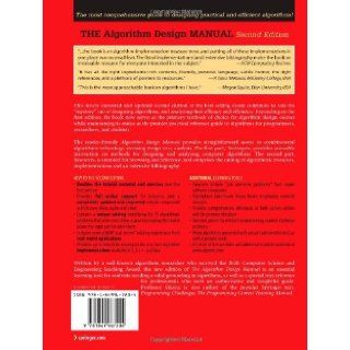 The Algorithm Design Manual Steven S Skiena 9781849967204 Books