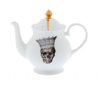 skull in crown jubilee teapot by melody rose