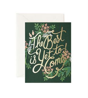 the best is yet to come card by little baby company