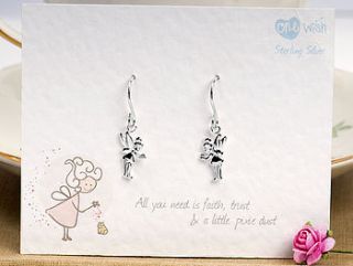 pixie dust fairy drop earrings by kalk bay