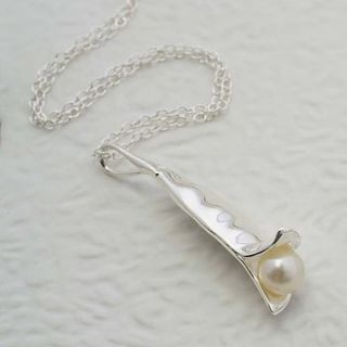 silver peapod necklace by martha jackson