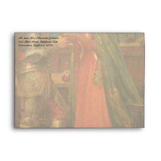 Tristan and Isolde by John William Waterhouse Envelope