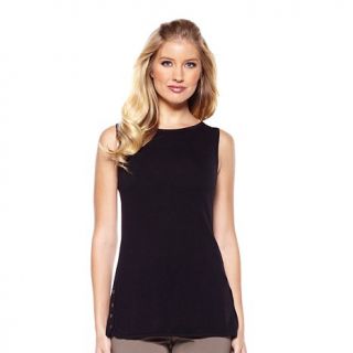 MarlaWynne "Under It All" Knit Tank with Side Buttons