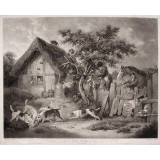 Art Fox Hunting, The Death  Engraving  George Morland
