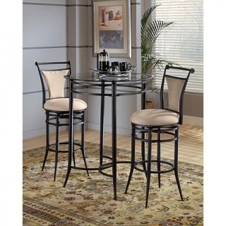 Hillsdale Furniture Mix N Match 3 pc Bistro Set with Cierra Stools   Fawn