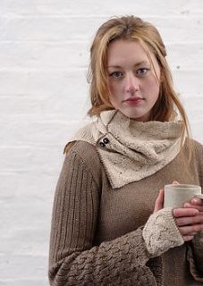 alpaca cable knit snood by samantha holmes