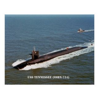 USS TENNESSEE (SSBN 734) POSTER