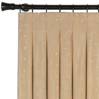 Eastern Accents Iris Embroidered Silk Cotton Pleat Curtain Single