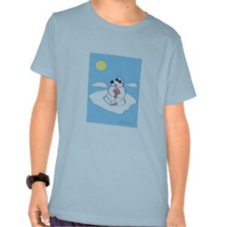 Polar Bear eating Ice Cream Cone T Shirt