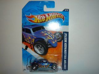 2011 Hot Wheels Custom Volkswagen Beetle Blue #99/244 Toys & Games