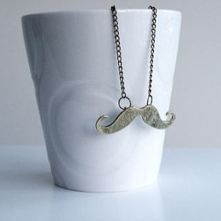 retro 'moustache' necklace by lucky roo