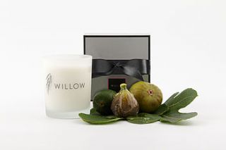 classic candle in bow box by willow organic beauty