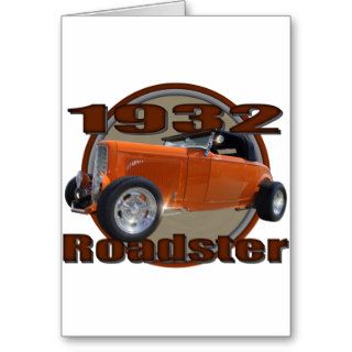 1932 Ford Roadster Tangerine Dream Greeting Cards