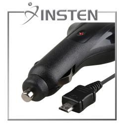 INSTEN Black Universal Micro 5 Pin Retractable Car Charger Eforcity Cell Phone Chargers