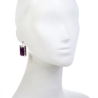 Jay King Purple Turquoise Sterling Silver Drop Earrings