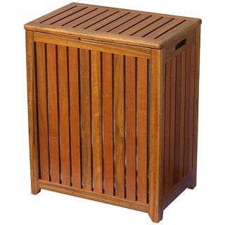 Oceanstar Solid Wood Spa Style Laundry Hamper
