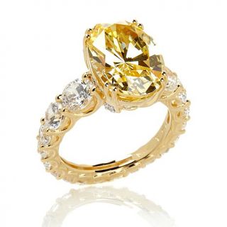 Victoria Wieck Absolute™ Oval Canary Graduated Eternity Ring