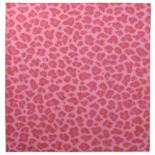 Pink Leopard Print Napkins