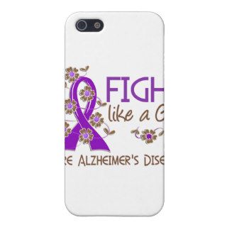 Fight Like A Girl Alzheimer's Disease 38.82 iPhone 5 Case