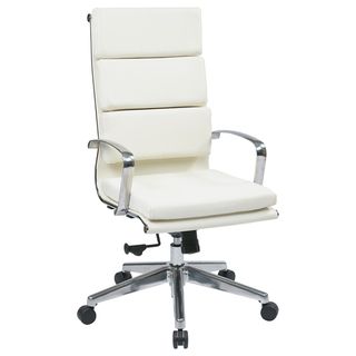 Office Star Products High Back Eco Leather Chair with Built In Lumbar Support Office Star Products Ergonomic Chairs