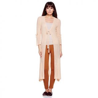 Cozy Chic by Jamie Gries "Aruba Nights" Tie Front Duster