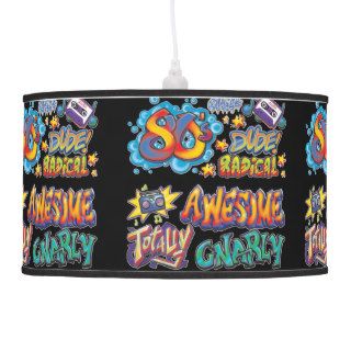 80's Sayings, Nostalgic Fun Ceiling Lamps