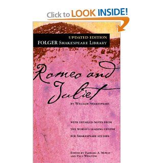 Romeo and Juliet (Folger Shakespeare Library) William Shakespeare 9780743477116 Books