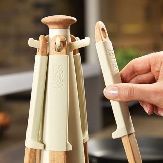 Joseph® Joseph Wooden Utensil Carousel with Elevated Tools   Putty