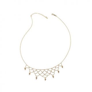 Michael Anthony Jewelry® 10K Beaded Chain 16" Bib Necklace
