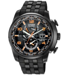 Citizen Mens Chronograph Eco Drive Promaster Altichron Black Rubber Strap Watch 50mm BN5035 02F   Watches   Jewelry & Watches