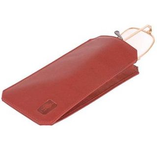 leather glasses case in soft hide by david hampton leather goods