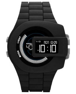Diesel Watch, Mens Digital Black Silicone Strap 52mm DZ7274   Watches   Jewelry & Watches
