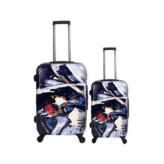 Neo Cover Midnight Chaos Hardside Spinner 2 piece Expandable Luggage Set