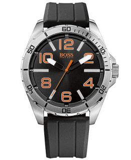 Hugo Boss Mens Boss Orange Black Silicone Strap Watch 48mm 1512943   Watches   Jewelry & Watches