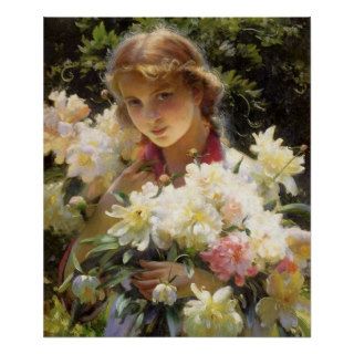 Peonies by Charles Courtney Curran Posters