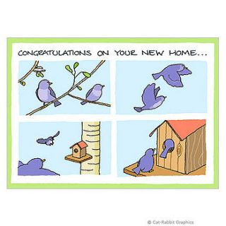 nest new home card by cat rabbit graphics