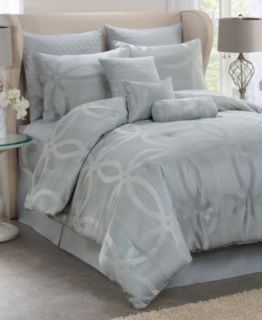 Bedford 7 Piece California King Jacquard Comforter Set   Bed in a Bag   Bed & Bath