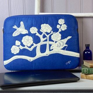 jan constantine china blue laptop sleeve by lisa angel homeware and gifts