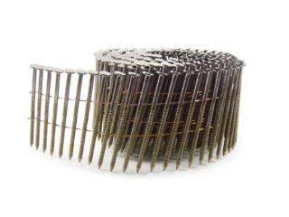 B&C Eagle 238X099RC Round Head 2 3/8 Inch x .099 x 15 Degree Bright Ring Shank Wire Collated Coil Framing Nails (3, 000 per box)    