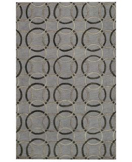 Capel Area Rug, Graphique 3390 300 Ringlets Pewter 5 x 8   Rugs