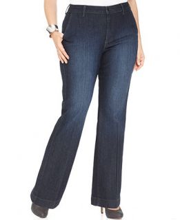 NYDJ Plus Size Wynona Trouser Jeans, La Crescenta Wash   Jeans   Plus Sizes