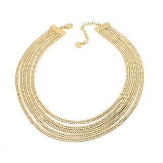 Bellezza Bronze 5 Strand Curb Link 17 3/4" Necklace