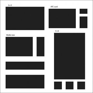 Crafters Work12" x 12" Plastic Template   Rectangles