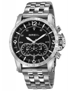 Breil Watch, Mens Chronograph Aviator Stainless Steel Bracelet 45mm TW1143   Watches   Jewelry & Watches