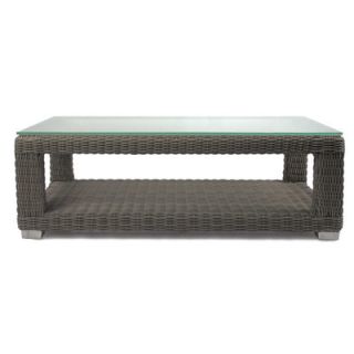 Patio Heaven Palisades Coffee Table with Tempered Glass Top
