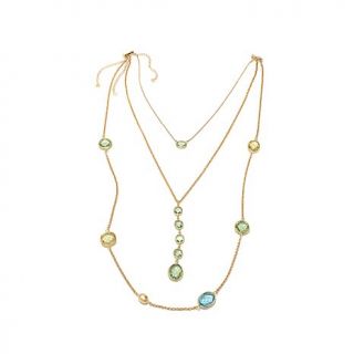 Daniela Swaebe Fashion Jewelry "Lido Trio" Set of 3 Crystal Necklaces